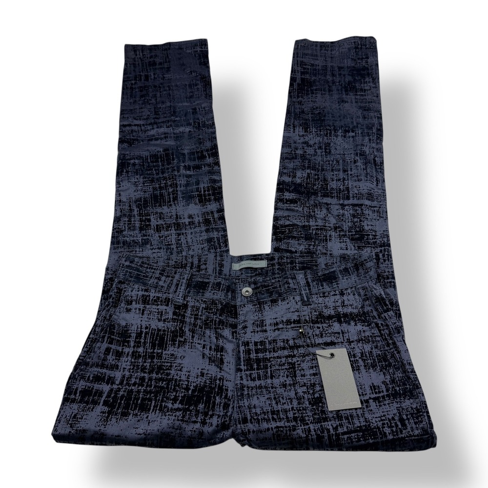 John Varvatos Mens Size 30x33 Navy Textured Pattern Slim Fit Jeans Pants NWT